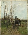 Gathering Wood, Anton Mauve Dutch, Oil on canvas