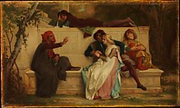 Florentine Poet, Alexandre Cabanel French, Oil on wood