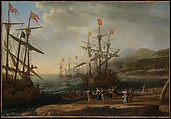 The Trojan Women Setting Fire to Their Fleet, Claude Lorrain (Claude Gellée)  French, Oil on canvas