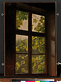 Window, Anton Dieffenbach German, Oil on paper, laid down on canvas