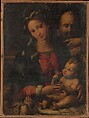 The Holy Family with the Infant Saint John the Baptist, Perino del Vaga (Pietro Buonaccorsi) (Italian, Florence 1501–1547 Rome), Oil on wood