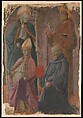 Saints Augustine and Francis, a Bishop Saint, and Saint Benedict, Fra Filippo Lippi  Italian, Tempera on paper, laid down on canvas, transferred from wood