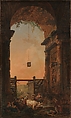 The Return of the Cattle, Hubert Robert French, Oil on canvas