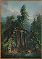 The Bathing Pool, Hubert Robert French, Oil on canvas