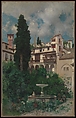 A Spanish Garden, Martín Rico y Ortega Spanish, Oil on canvas