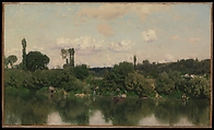 On the Seine, Martín Rico y Ortega Spanish, Oil on canvas