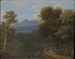 Classical Landscape with Figures, Jean Victor Bertin  French, Oil on wood