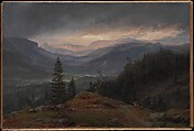 View over Hallingdal, Johan Christian Dahl  Norwegian, Oil on canvas