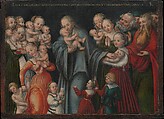 Christ Blessing the Children, Lucas Cranach the Younger and Workshop (German, Wittenberg 1515–1586 Wittenberg), Oil on beech