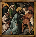 The Dormition of the Virgin; (reverse) Christ Carrying the Cross, Hans Schäufelein (German, Nuremberg ca. 1480–ca. 1540 Nördlingen), Oil and gold on fir
