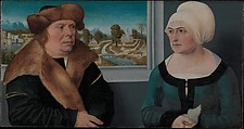 Portrait of a Married Couple (Lorenz Kraffter and Honesta Merz?), Ulrich Apt the Elder (German, Augsburg ca. 1460–1532 Augsburg), Oil on linden