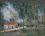 The Road from Moret to Saint-Mammès, Alfred Sisley  British, Oil on canvas