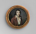 Portrait of a Man, Jean-Baptiste Sambat French, Ivory