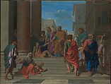 Saints Peter and John Healing the Lame Man, Nicolas Poussin (French, Les Andelys 1594–1665 Rome), Oil on canvas