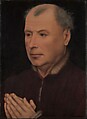 Man in Prayer, ?Workshop of Rogier van der Weyden (Netherlandish, Tournai ca. 1399–1464 Brussels), Oil on wood