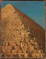 The Great Pyramid, Giza, Adrien Dauzats  French, Oil on canvas
