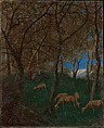 At Lake Garda, Hans Thoma German, Oil on millboard