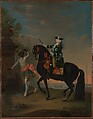 The Empress Elizabeth of Russia (1709–1762) on Horseback, Attended by a Page, Georg Christoph Grooth German, Oil on canvas