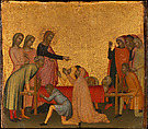 Saint John the Evangelist Raises Satheus to Life, Francescuccio Ghissi (Francesco di Cecco Ghissi) (Italian, Marchigian, active 1359–74), Tempera on wood, gold ground