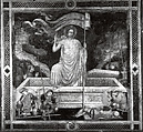 Madonna and Child with the Donor, Pietro de' Lardi, Presented by Saint Nicholas, Master G.Z. (possibly Michele dai Carri, Italian, Ferrara, active by 1405–died 1441 Ferrara), Tempera and gold on wood