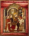 The Mass of Saint Gregory, Spanish Painter Spanish, Oil and gold on wood