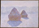 Haystacks (Effect of Snow and Sun), Claude Monet  French, Oil on canvas