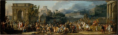 The Triumph of Aemilius Paulus, Carle (Antoine Charles Horace) Vernet  French, Oil on canvas