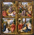 Four Scenes from the Passion, Bernard van Orley  Netherlandish, Oil on wood