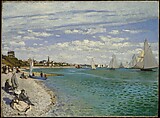 Regatta at Sainte-Adresse, Claude Monet  French, Oil on canvas