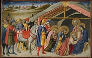 The Adoration of the Magi, Sano di Pietro (Ansano di Pietro di Mencio)  Italian, Tempera and gold on wood