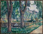 The Pool at Jas de Bouffan, Paul Cézanne  French, Oil on canvas