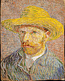 Self-Portrait with a Straw Hat (obverse: The Potato Peeler), Vincent van Gogh  Dutch, Oil on canvas