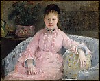 The Pink Dress (Albertie-Marguerite Carré, later Madame Ferdinand-Henri Himmes, 1854–1935), Berthe Morisot  French, Oil on canvas