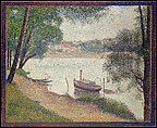 Gray Weather, Grande Jatte, Georges Seurat  French, Oil on canvas