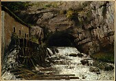 The Source of the Loue, Gustave Courbet  French, Oil on canvas