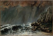 Marine: The Waterspout, Gustave Courbet French, Oil on canvas
