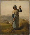 Woman with a Rake, Jean-François Millet  French, Oil on canvas