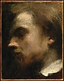 Self-Portrait, Henri Fantin-Latour  French, Oil on canvas, laid down on canvas