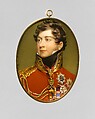 George IV (1762–1830) as Prince Regent, after Lawrence, Henry Bone British, Enamel