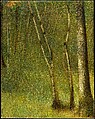 The Forest at Pontaubert, Georges Seurat  French, Oil on canvas