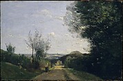 The Environs of Paris, Camille Corot French, Oil on wood