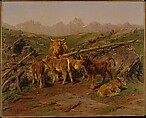 Weaning the Calves, Rosa Bonheur  French, Oil on canvas