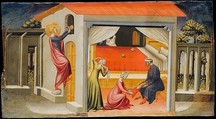 Saint Nicholas Providing Dowries, Bicci di Lorenzo (Italian, Florence 1373–1452 Florence), Tempera and gold on wood