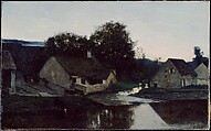 The Hamlet of Optevoz, Charles-François Daubigny French, Oil on canvas