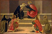 The Coronation of the Virgin, Botticelli  Italian, Tempera on canvas, transferred from wood