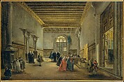 The Antechamber of the Sala del Maggior Consiglio, Francesco Guardi  Italian, Oil on canvas