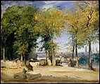 View near Rouen, Richard Parkes Bonington British, Oil on millboard