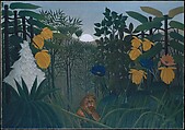 The Repast of the Lion, Henri Rousseau (le Douanier)  French, Oil on canvas