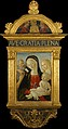 Madonna and Child with Saints Jerome and Mary Magdalen, Neroccio de' Landi (Italian, Siena 1447–1500 Siena), Tempera on wood