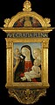 Madonna and Child with Saints Jerome and Mary Magdalen, Neroccio de' Landi (Italian, Siena 1447–1500 Siena), Tempera on wood